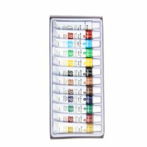 MOTARRO Akrilfesték Készlet - 12 x 12ml, Élénk Színek 139228364