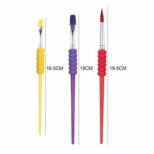 Kreatív Kölyök - Festőecset Készlet - 3 db, Puha Markolattal 139228408