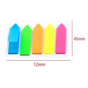Színes Nyílhegyű Öntapadós Jelölőcsík - 12x45mm, 125 lap 139228941 - Irodai papíráru