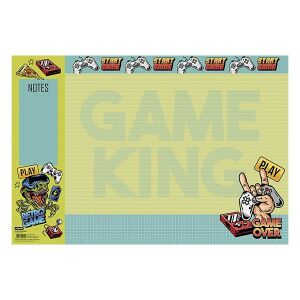 Podloga za stol s gamerskim uzorkom - 33 x 48 cm 139230743 - Nebulo