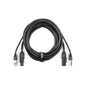 PD Connex CX07 - 10m DMX/Táp Kombi Kábel (XLR + PowerCon) 139230778 - XLR kábel