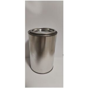 Cutie metalică cu capac 1L, recipient de depozitare din tablă cositorită - Accesorii pentru papetărie