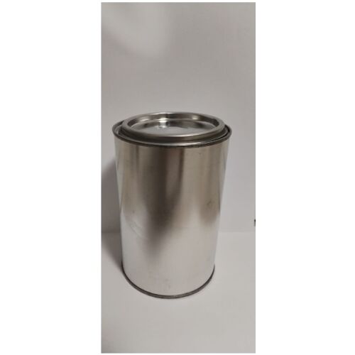 Metalldose mit Deckel 1L, Lagerbehälter aus verzinntem Blech