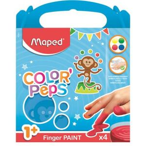MAPED Color'Peps Ujjfesték - Alap színek, 4x80g 139232021 - Arcfesték
