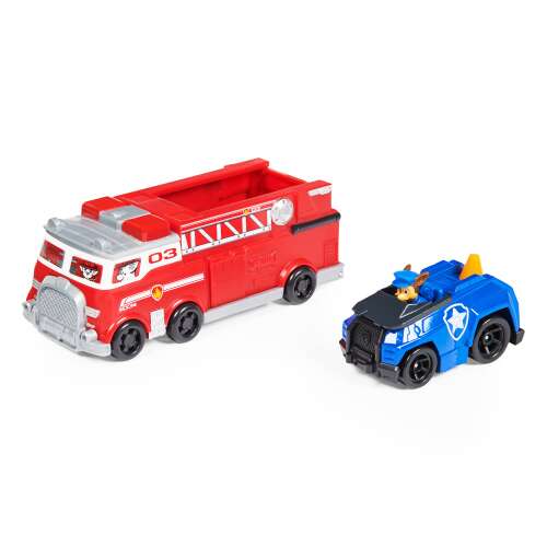 Paw Patrol Feuerwehrauto mit Verfolgungsjagd Spielzeugauto #rot-blau