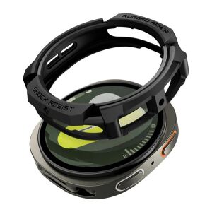 Samsung Watch 8 eSIM 44mm SPIGEN RUGGED ARMOR műanyag óra keret ütésállóság FEKETE 139234612 - Spigen