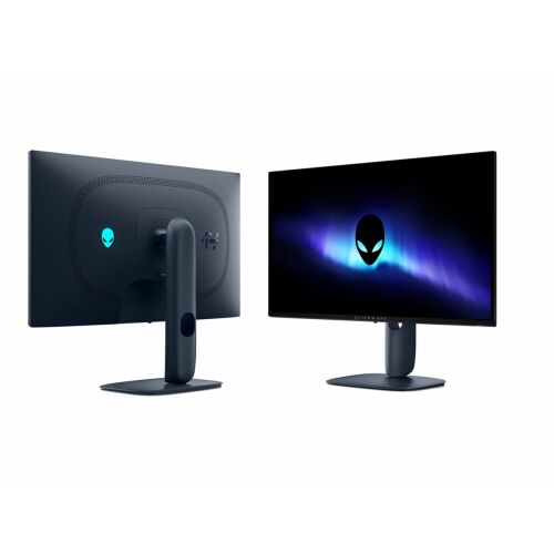 Гейминг монитор Alienware AW2725D QD-OLED, преден и заден изглед