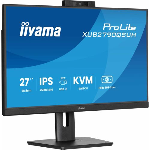 iiyama ProLite XUB2790QSUH-B2 68,6 cm (27") 2560 x 1440 px Wide Quad HD LED Fekete PC Monitor 146283178