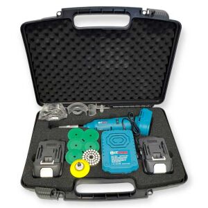 Hitman HT-MD-3612i akkus sarokcsiszoló és gravírozógép készlet hordtáskában akkumulátorokkal és tartozékokkal - HITMAN