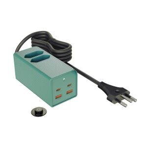 Cablul prelungitor Allocacoc PowerBrick sage cu priză EU și suport magnetic - Prelungitoare