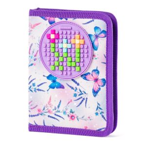 Pixie Crew Butterflies Federmäppchen mit Blumen-Pixel-Art-Design - Federmappen