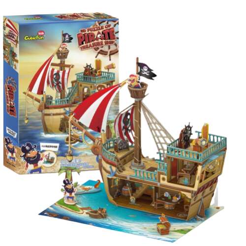 CubicFun 3D puzzle - Pirátska loď 157ks 42835404