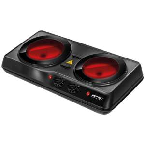 Kerámia főzőlap 2000W dupla fekete