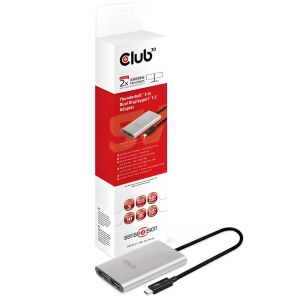 Club3D Thunderbolt 3 - Dual DisplayPort 1.2 Adapter - 4K/60Hz 139248868 - Club3D