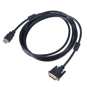 Akyga DVI-D apa - HDMI apa kábel, 3.0m, aranyozott, fekete - AK-AV-13 139248963 - HDMI kábel