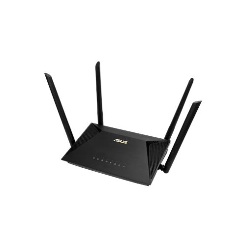 Szögletes nézet az ASUS RT-AX53U WiFi 6 routerről