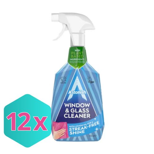 Astonish Ablak- és Üvegtisztító Spray - 750ml, Eukaliptusz és Citrom