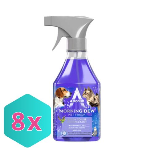 Astonish Morning Dew Pet Fresh Fertőtlenítő Spray - 8 x 550ml 139254636