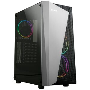 Zalman S4 Plus Crno PC kućište s RGB ventilatorima i bočnom pločom od kaljenog stakla - Zalman