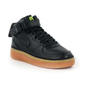 Nike Air Force1 Mid Junior Száras Cipő #fekete-neon 30407761