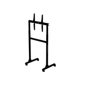 Szögletes nézet a Next Level Racing NLR-A011 monitor állványról kerekekkel - Monitor állvány