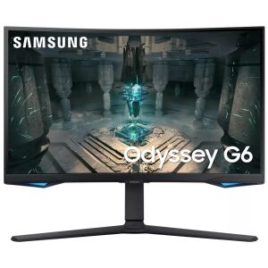 Samsung 27-inčni zakrivljeni gaming monitor Odyssey G6, prednji pogled - Monitor