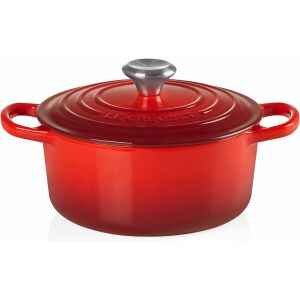 Le Creuset Signature 20cm Piros Öntöttvas Főzőedény Fedővel - Le Creuset