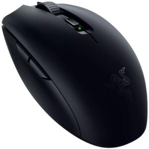 Schräge Ansicht der schwarzen kabellosen Razer Orochi V2 Gaming-Maus - Razer Mäuse