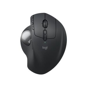 Logitech MX Ergo S Bezprzewodowa Mysz z Trackballem - Czarna, ergonomiczna konstrukcja - Mysz