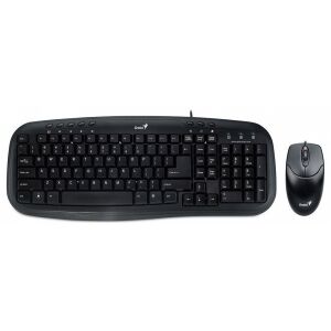 Genius KM-200 black USB keyboard and mouse combo, Hungarian layout - Computers and Accessory
