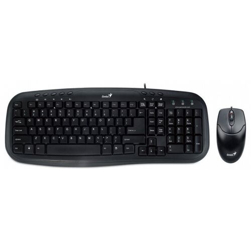 Genius KM-200 black USB keyboard and mouse combo, Hungarian layout
