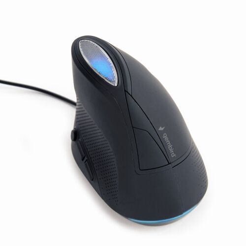 Mouse optic Gembird, 3200 dpi, ergonomic, 1.35m, Negru, MUS-ERGO-03 (MUS-ERGO-03) (MUS-ERGO-03) 139263104