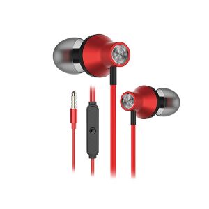 Snopy SNJ19 Red In-Ear Headphones with Microphone - Headphone and Bluetooth Speaker