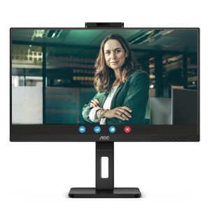 Monitor AOC 24P3QW 23.8 inch Full HD cu webcam integrat pentru videoconferințe - AOC