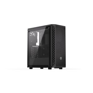 Endorfy Signum 300 Core Schwarzes PC-Gehäuse mit Seitenteil aus gehärtetem Glas - Computergehäuse