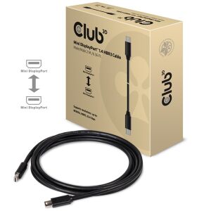 Club3D Mini Displayport - Displayport 2m Adapter kábel Fekete 139269004 - Club3D