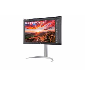 LG 27UP850K-W UltraFine 27 hüvelykes 4K IPS monitor ferde nézet - Számítógép és kiegészítő