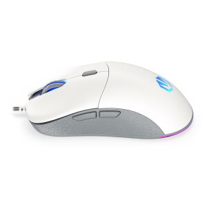 Seitenansicht der Endorfy GEM Plus Onyx White Gaming-Maus - Peripheriegeräte