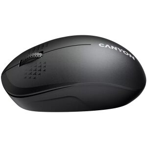 Vizualizare unghiulară a mouse-ului wireless negru Canyon MW-04 - Canyon