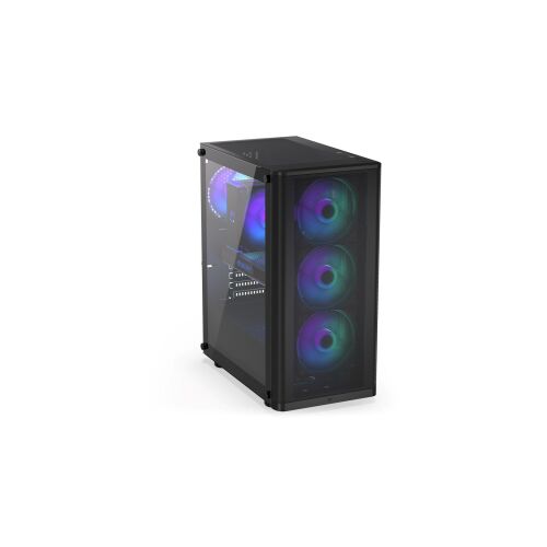 Endorfy Ventum 200 ARGB Black PC Case with ARGB Fans