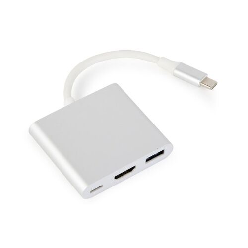 Gembird USB-C - HDMI adapter USB 3.0 porttal, ezüst - Gembird