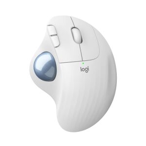 Logitech M575s Ergo Vezeték Nélküli Trackball Egér - Fehér, ergonomikus kialakítás - Logitech Egér
