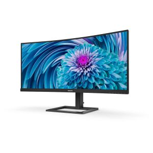 Schräge Ansicht des Philips 34" 346E2CUAE/00 UltraWide Curved Monitors - Philips Monitore