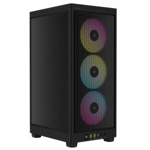 Corsair 2000D RGB Airflow Fekete PC Ház RGB Ventilátorokkal - Corsair