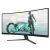 Perspektivische Ansicht des Philips 34" 34M2C3500L/00 Curved Gaming Monitors