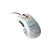 Mouse de gaming Glorious Model D Alb RGB Vedere unghiulară cu Logo