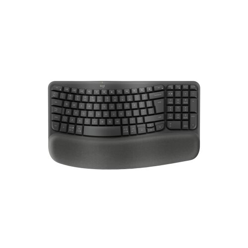 Logitech Wave Keys Keyboard wireless 2.4 GHz Bluetooth LE QWERTY US International graphite (US)