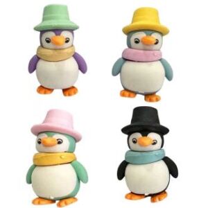 Pingvin Radír Szett - 4 db Színes Figurás Radír 139277291 - Radír