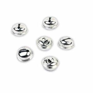 Ezüst Fém Csengő Szett - 6 db, 15mm - Ünnepi Dekorációhoz, Barkácsoláshoz 139277450 - Fém díszítőelem