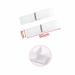 Varrható Tépőzár - Fehér, 50cm x 4cm - Textil Rögzítéshez 139277618 - Tépőzár